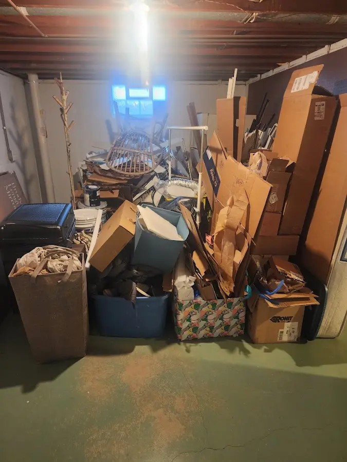 Roll-off dumpster container at job site for Yard Waste Dumpster Rental in Boone